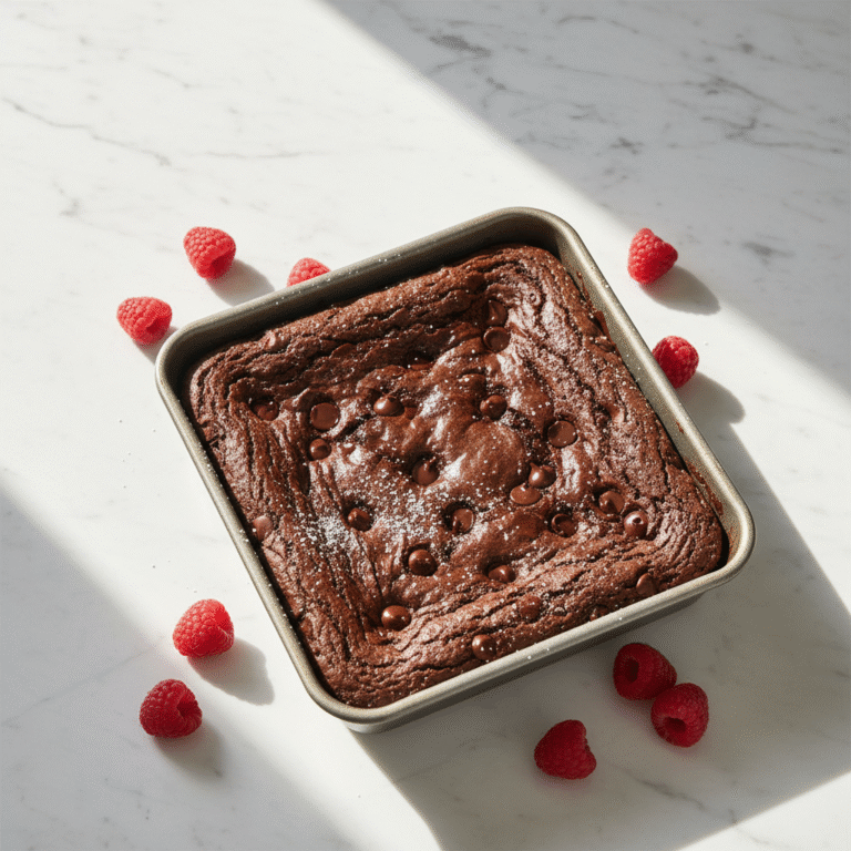 eggless brownie recipe - A featured spread of ultimate fudgy eggless brownie recipe with garnishes.