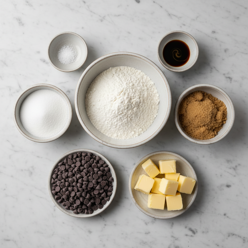 Edible eggless cookie dough - Ingredients for cookie dough