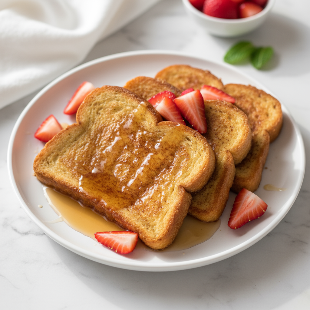 Eggless French Toast: Crispy, Custardy Breakfast Without the Eggs — Hero