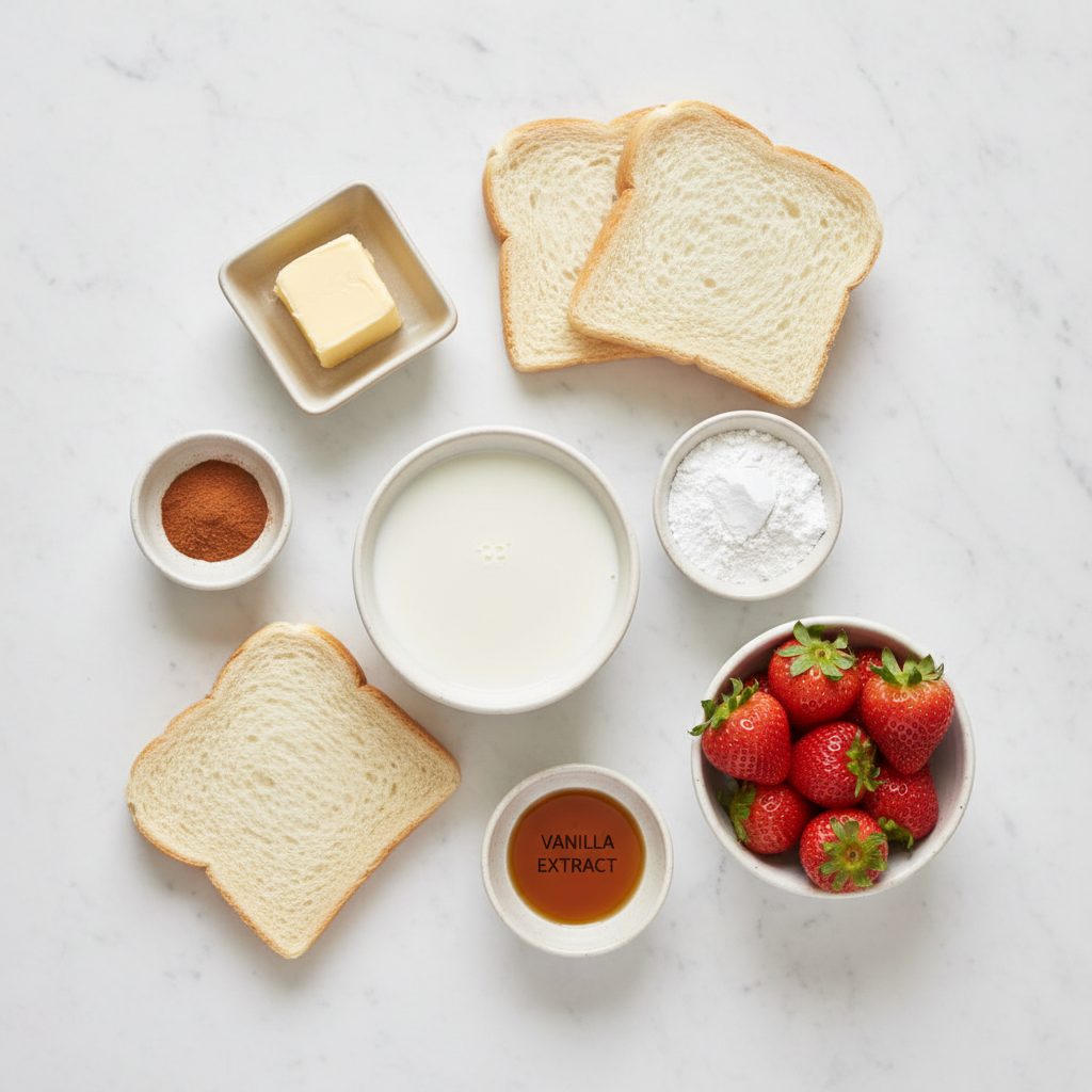 Toddler breakfast ideas no eggs: Eggless French Toast and Simple Allergy-Friendly Morning Meals — Ingredients