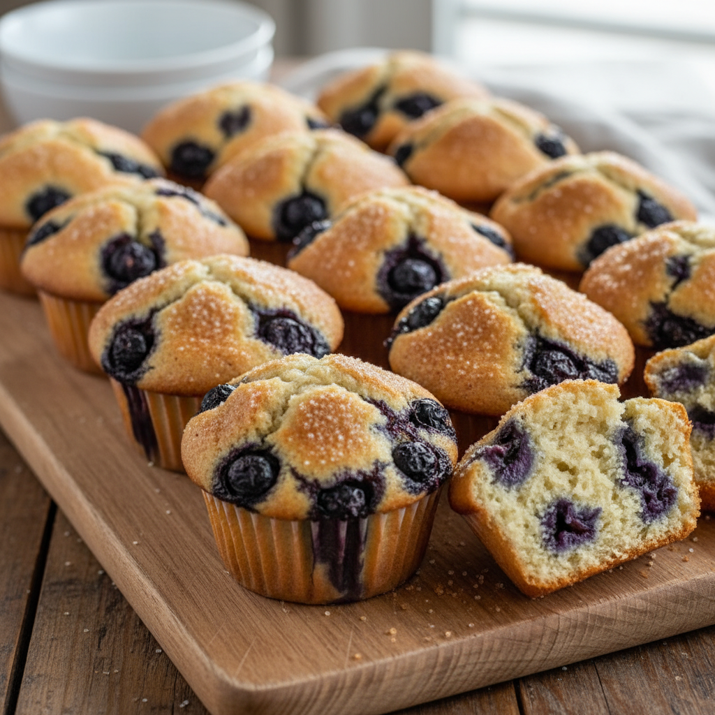 Eggless Blueberry Muffins: Moist and Allergy-Friendly Delight — Hero