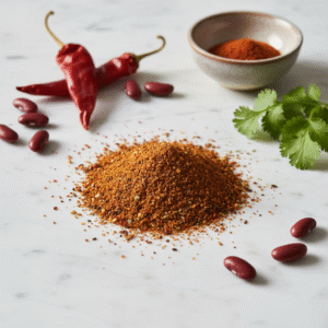 chili seasoning recipe - Close up of a vibrant, homemade chili seasoning blend