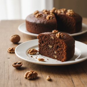 Eggless Atta Chocolate Cake - A luscious, egg-free chocolate cake highlighting whole-wheat richness and a fudgy crumb.