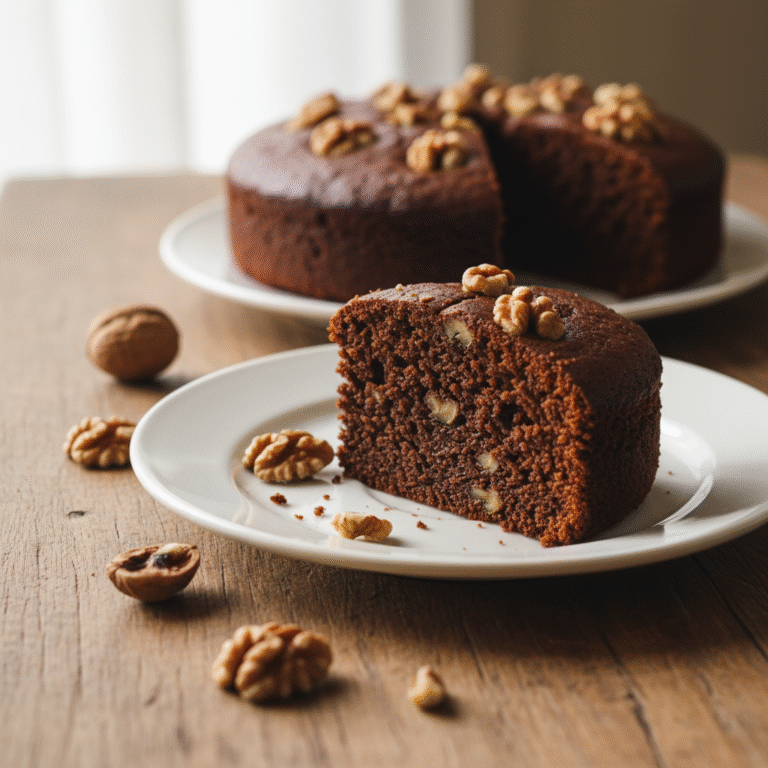 Eggless Atta Chocolate Cake - A luscious, egg-free chocolate cake highlighting whole-wheat richness and a fudgy crumb.