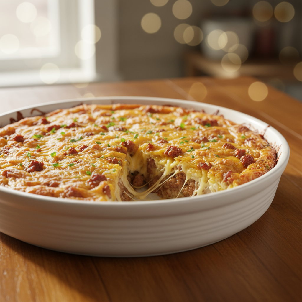 eggless breakfast casserole: a hearty, family-tested morning bake — Hero
