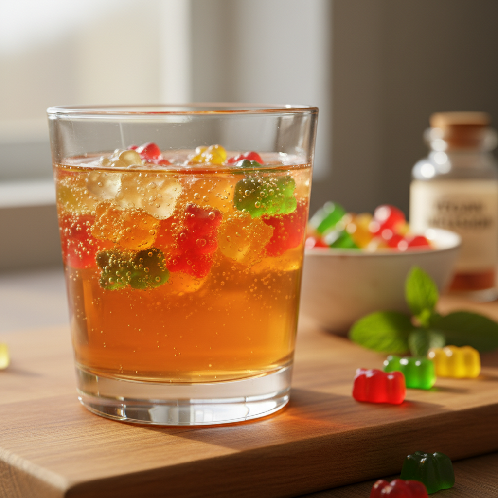 Gummy bear shot recipe: Vegan, Non-alcoholic Candy-Inspired Party Shooter — Hero