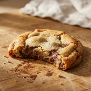 Easy Eggless Cookie Recipes - golden-brown chocolate chip cookies - chewy texture and crisp edges