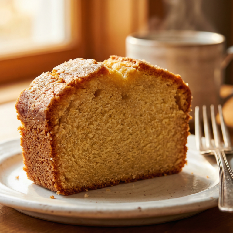 Pound Cake Recipes - luscious vanilla pound cake slice - dense, moist, and buttery crumb with sugary crust