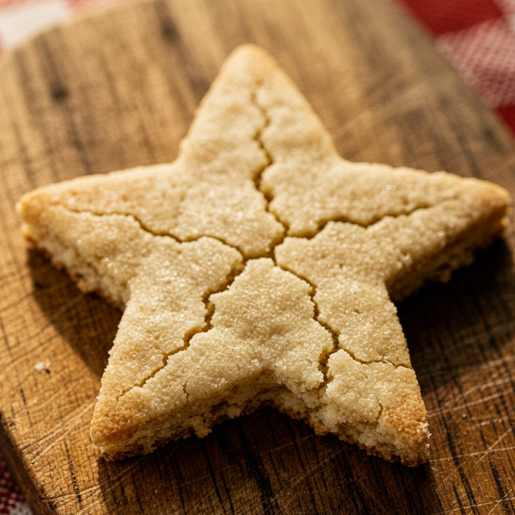Eggless Christmas Cookies - extreme macro detail of the soft, smooth surface and crumb texture.